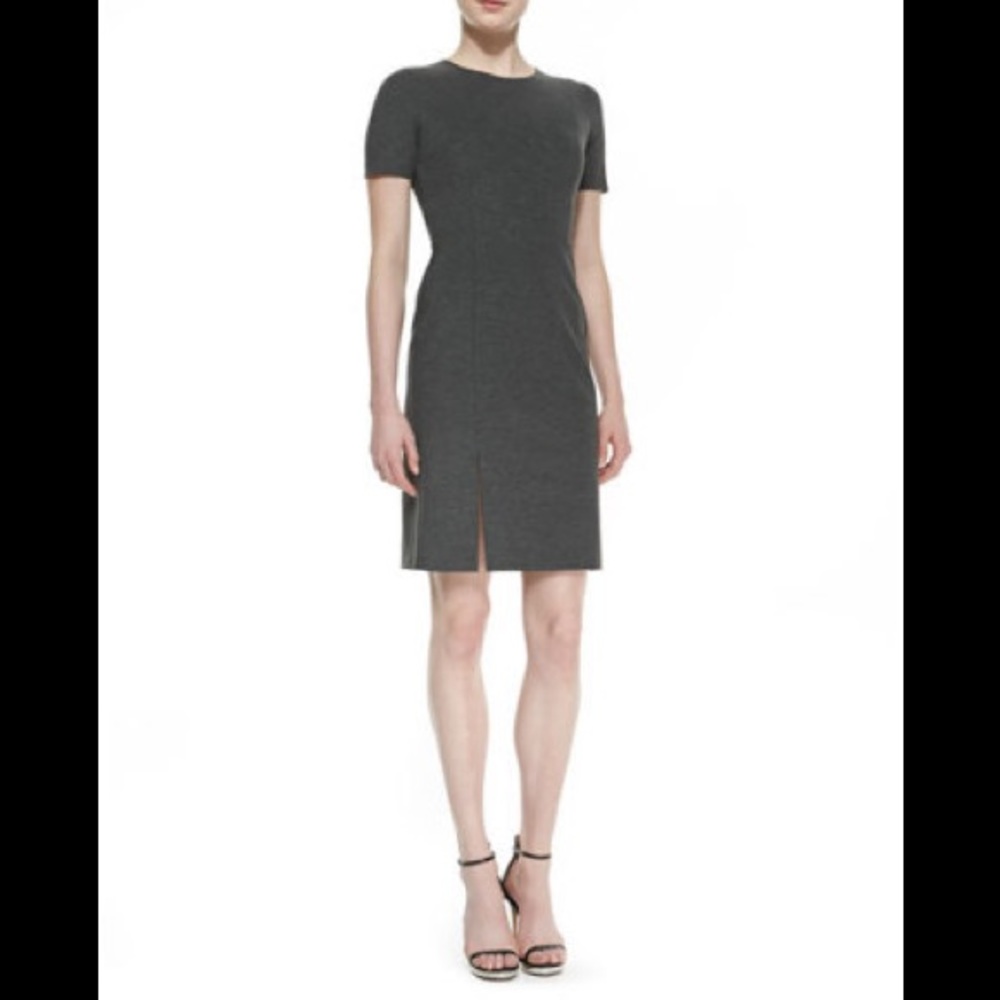 Theory Winstine Refiner Dress Grey Ponte